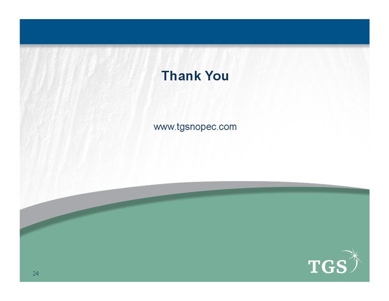 PARETO OIL AND OFFSHORE CONFERENCE – Tgs-Nopec Geophysical Company – slide 24