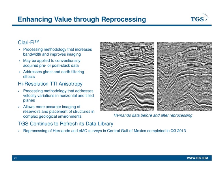 Q3 2013 EARNINGS CALL – Tgs-Nopec Geophysical Company – slide 21