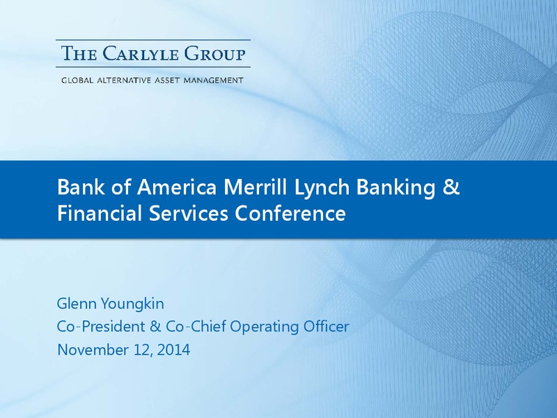 BAML Banking and Financial Services Conference – The Carlyle Group Lp – slide 1