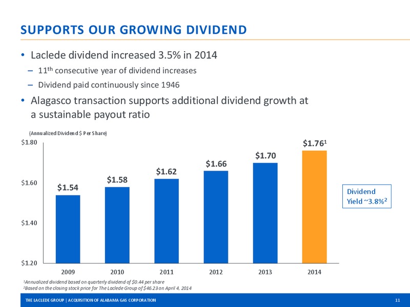 APRIL 2014 CORPORATE PRESENTATION – The Laclede Group, Inc. – slide 10