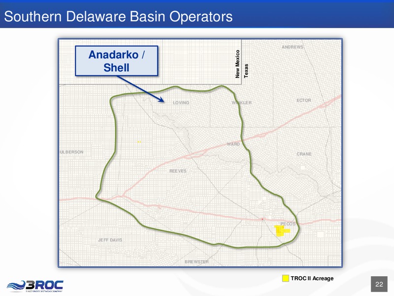 Corporate Presentation – Three Rivers Operating Company LLC – slide 22
