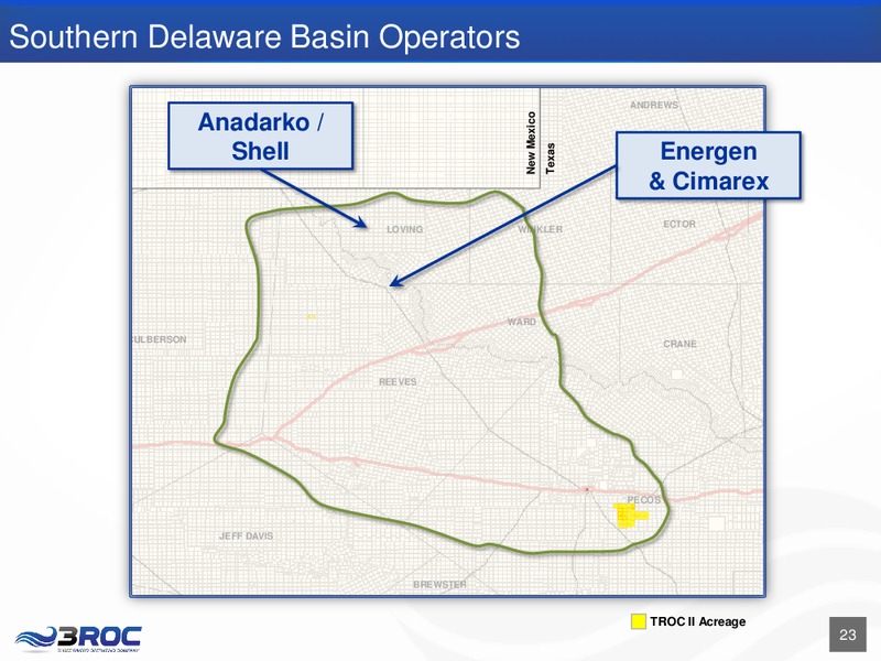 Corporate Presentation – Three Rivers Operating Company LLC – slide 23