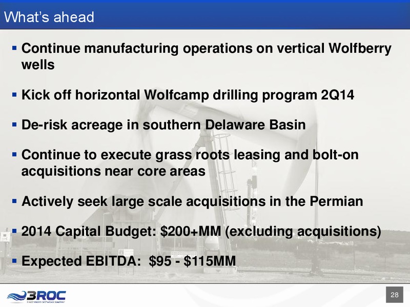 Corporate Presentation – Three Rivers Operating Company LLC – slide 28