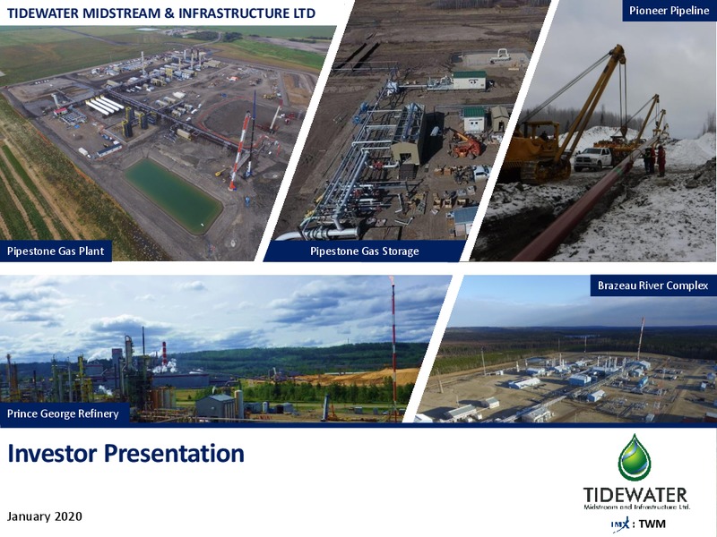 January 2020 Investor Presentation – Tidewater Midstream and Infrastructure – slide 1