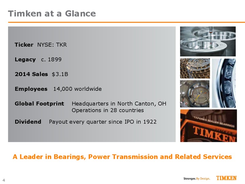 June 2015 Investor Presentation – Timken Steel Material Services – slide 3