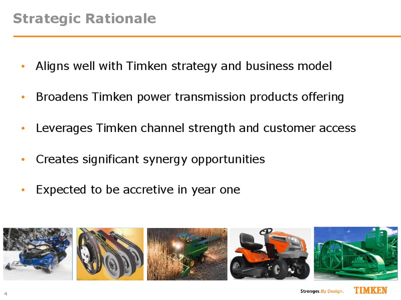 August 2015 Investor Presentation – Timken Steel Material Services – slide 3