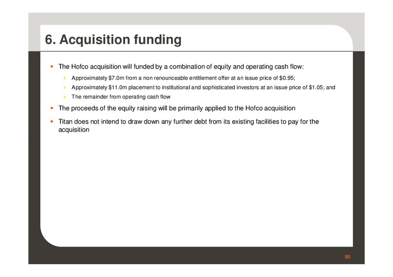 February 2013 Investor Presentation – Titan Energy Services Limited – slide 29