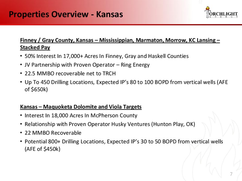 FEBRUARY 2014 INVESTOR PRESENTATION – Torchlight Energy Resources, Inc. – slide 6