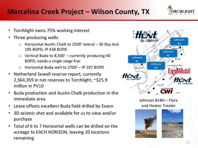 FEBRUARY 2014 INVESTOR PRESENTATION – Torchlight Energy Resources, Inc. – slide 9