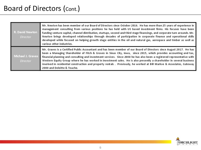 April 2018 Investor Presentation – Torchlight Energy Resources, Inc. – slide 5