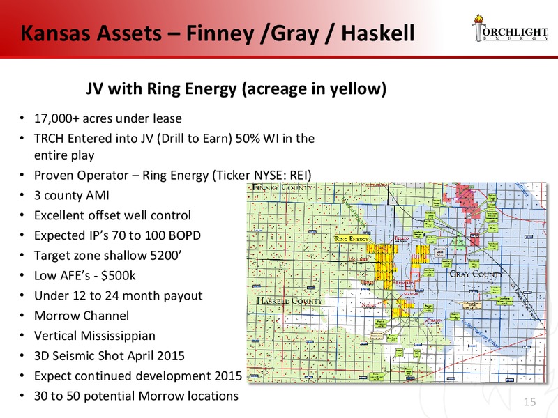 September 2015 Investor Presentation – Torchlight Energy Resources, Inc. – slide 14