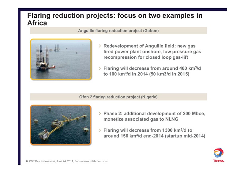 Addressing the CO2 Challnge through Innovation – Total SA – slide 8