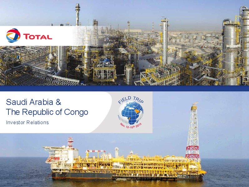 Investor Presentation – Total SA – slide 1
