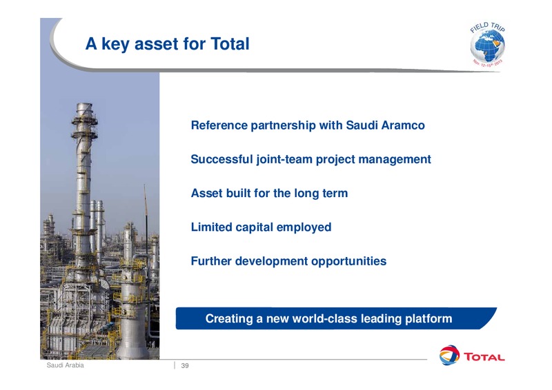 Investor Presentation – Total SA – slide 43