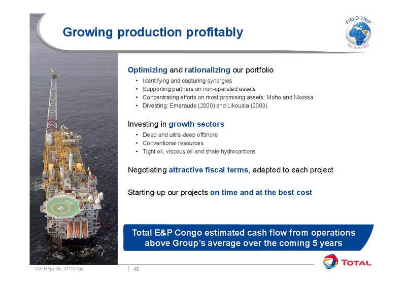 Investor Presentation – Total SA – slide 54