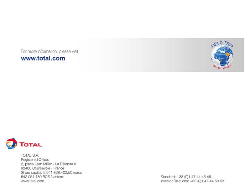Investor Presentation – Total SA – slide 77