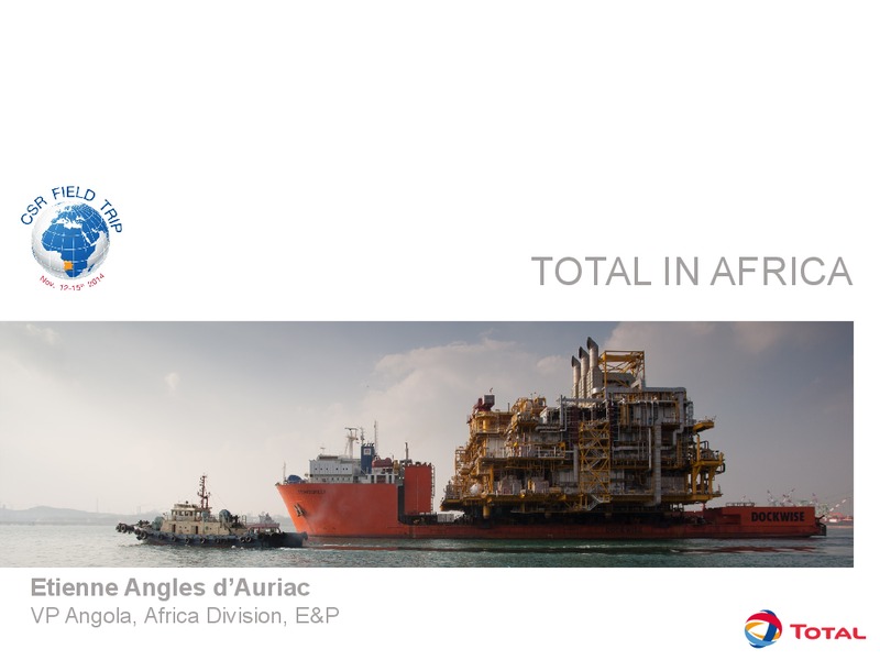 Results and Outlook – Total SA – slide 7