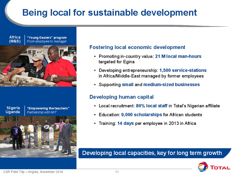 Results and Outlook – Total SA – slide 12