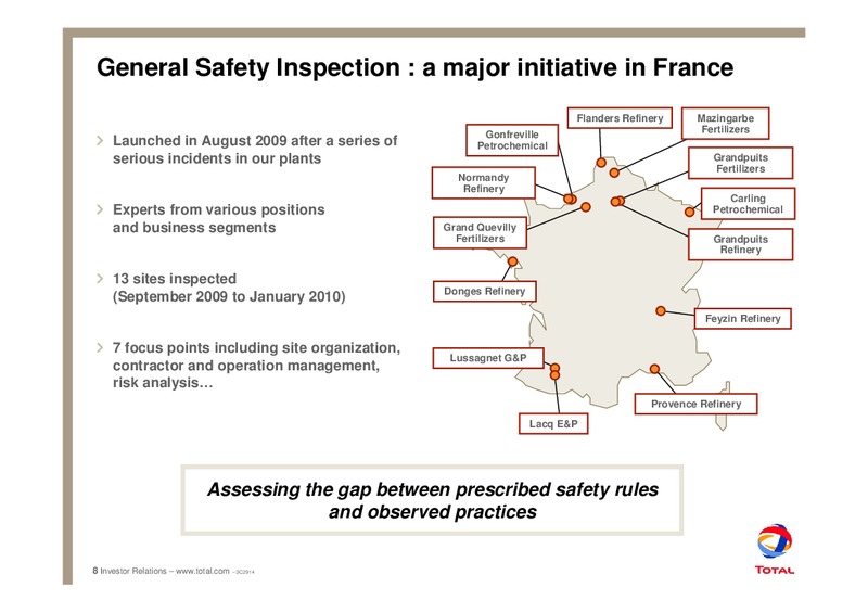 Safety Policy – Total SA – slide 9