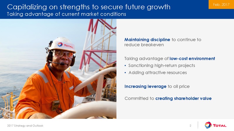 September 2017 Corporate Presentation – Total SA – slide 2
