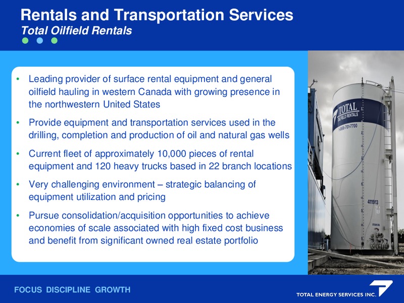 AltaCorp Capital Institutional Investor Conference – Total Energy Services Inc. – slide 10