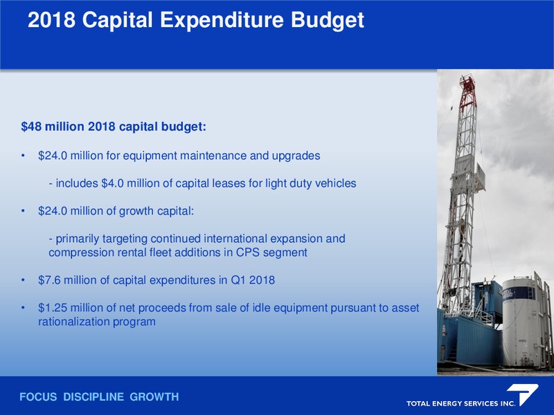 May 2018 Corporate Presentation – Total Energy Services Inc. – slide 13