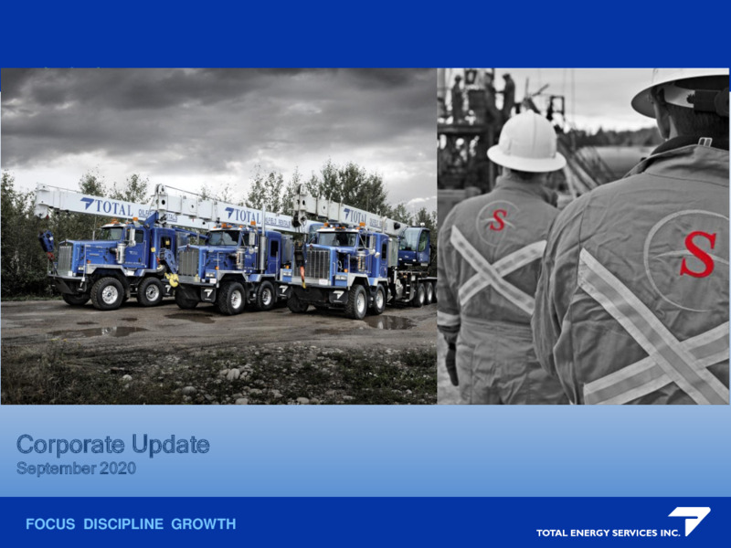 September 2020 Company Presentation – Total Energy Services Inc. – slide 1