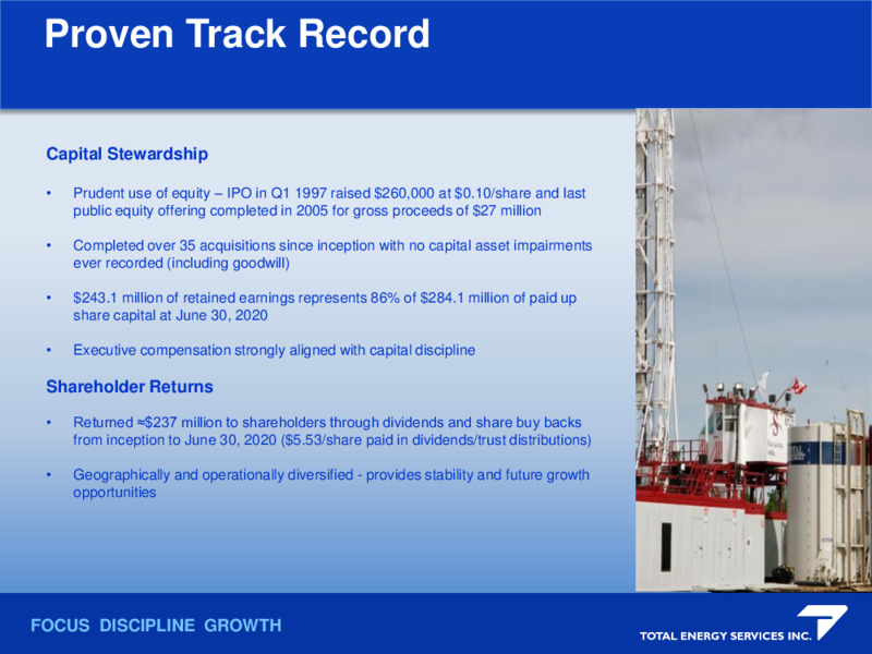 September 2020 Company Presentation – Total Energy Services Inc. – slide 11