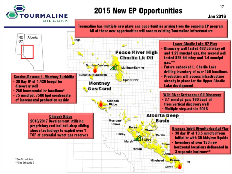 January 2016 Corporate Presentation – Tourmaline Oil Corp. – slide 17