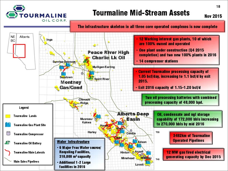January 2016 Investor Presentation – Tourmaline Oil Corp. – slide 18