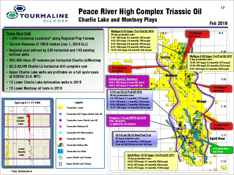 February 2019 Corporate Presentation – Tourmaline Oil Corp. – slide 17