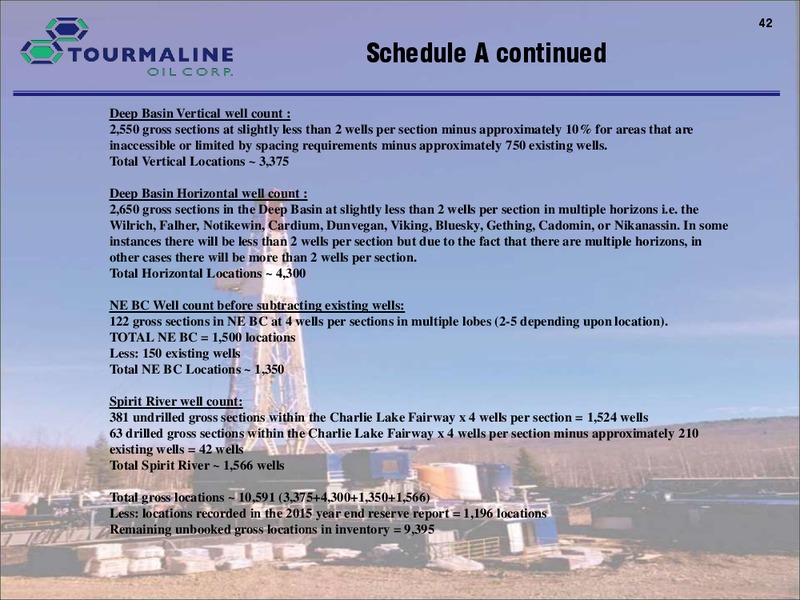 February 2016 Corporate Presentation – Tourmaline Oil Corp. – slide 41