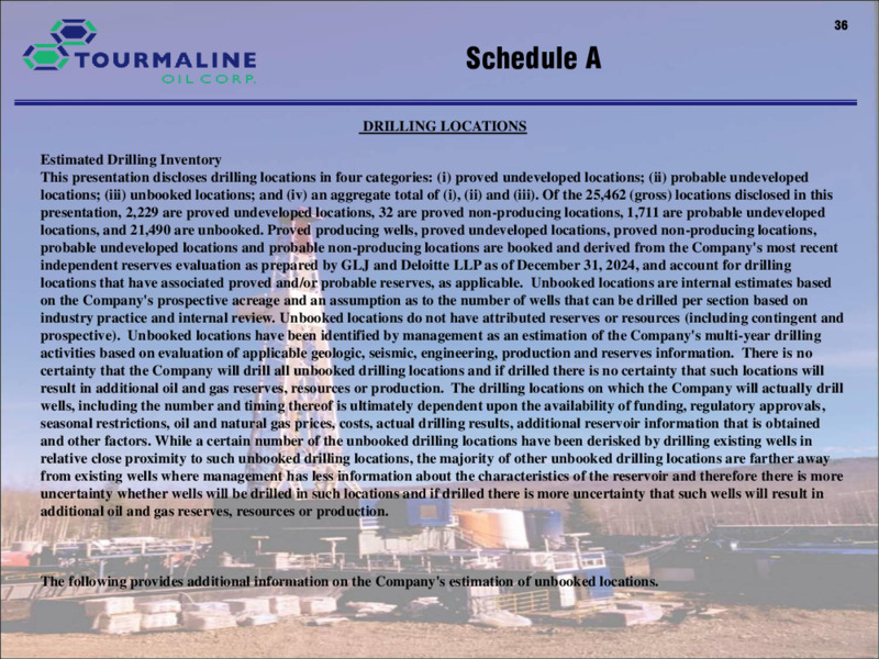 March 2025 Corporate Presentation – Tourmaline Oil Corp. – slide 36