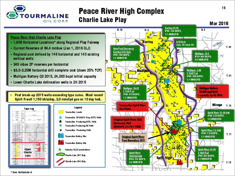 May 2016 Corporate Presentation – Tourmaline Oil Corp. – slide 15