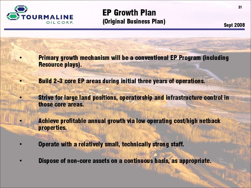 May 2015 Corporate Presentation – Tourmaline Oil Corp. – slide 31