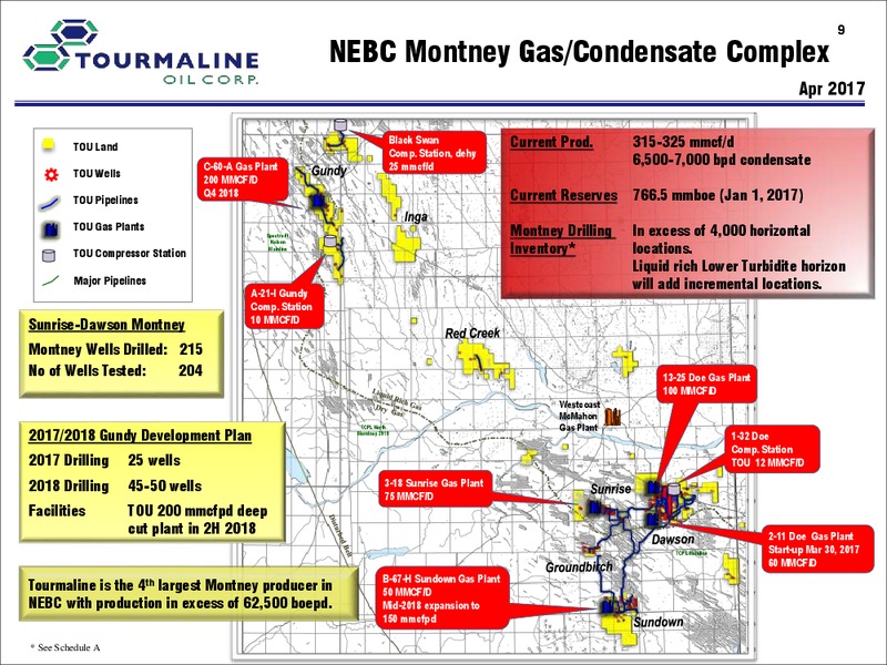 July 2017 Corporate Presentation – Tourmaline Oil Corp. – slide 9