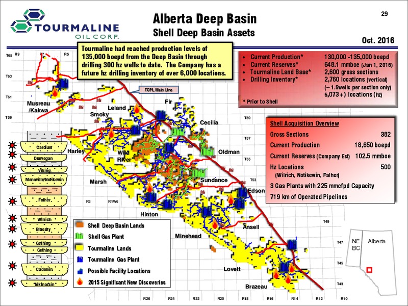 July 2017 Corporate Presentation – Tourmaline Oil Corp. – slide 29