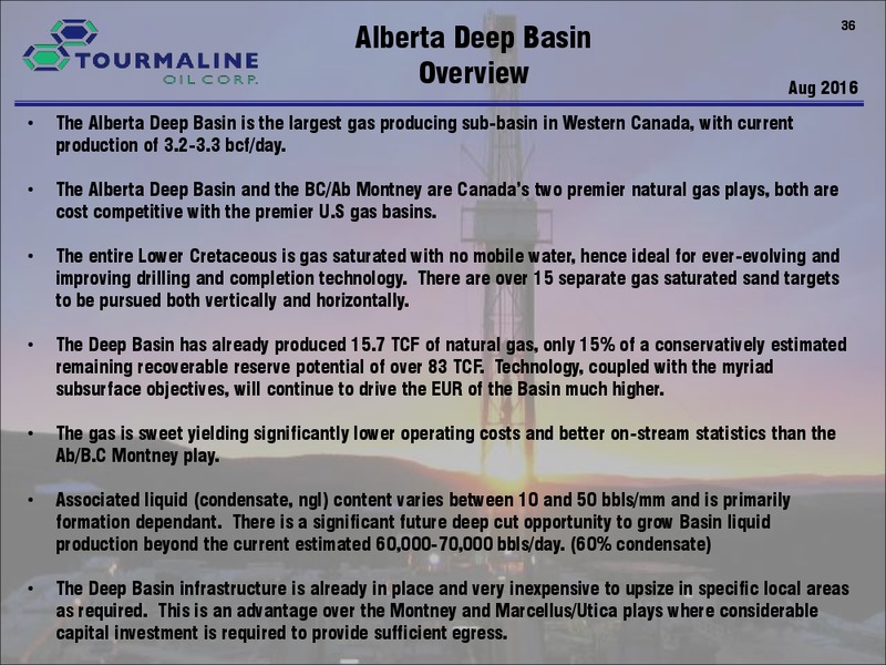 July 2017 Corporate Presentation – Tourmaline Oil Corp. – slide 36