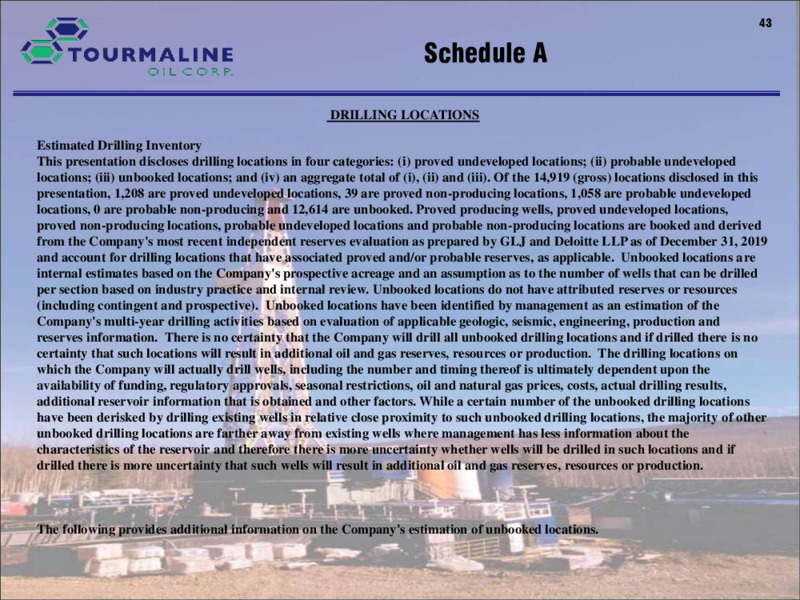 2Q 2020 Earnings Presentation – Tourmaline Oil Corp. – slide 43