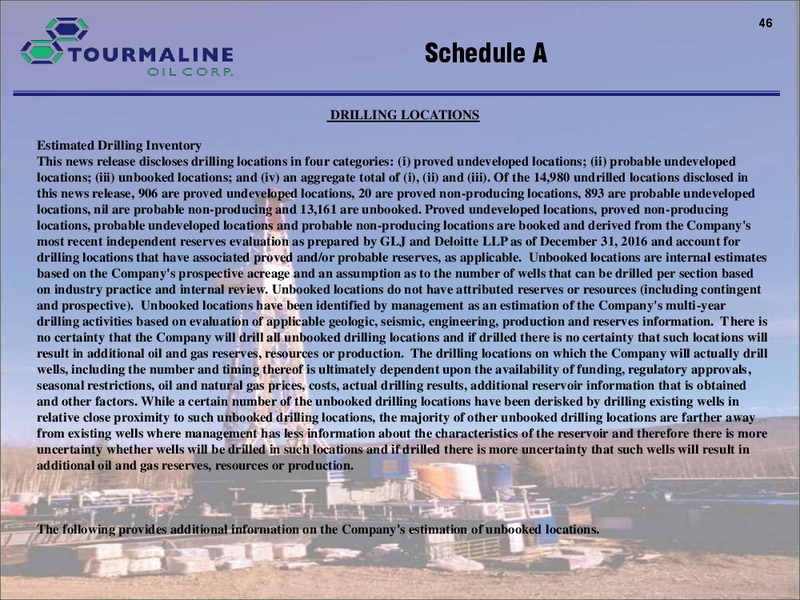 August 2017 Corporate Presentation – Tourmaline Oil Corp. – slide 46