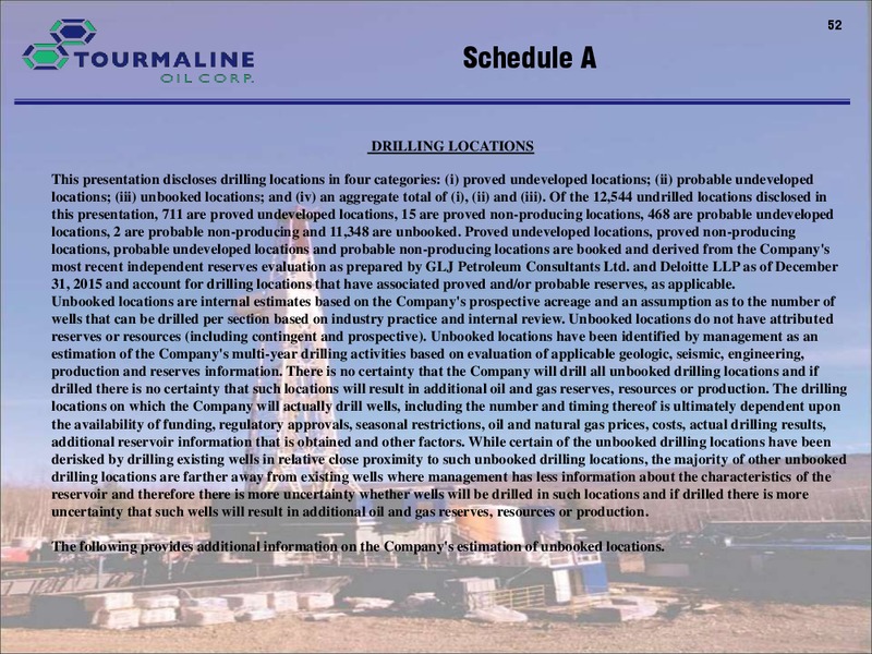September 2016 Corporate Presentation – Tourmaline Oil Corp. – slide 52