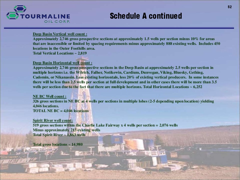 September 2017 Corporate Presentation Update – Tourmaline Oil Corp. – slide 52