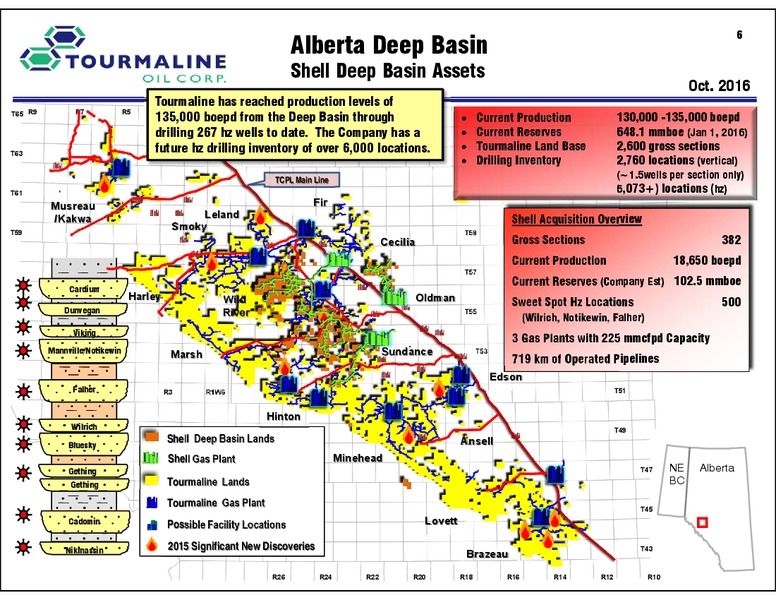November 2016 Corporate Presentation – Tourmaline Oil Corp. – slide 6