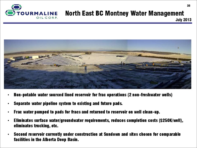 December 2015 Investor Presentation – Tourmaline Oil Corp. – slide 38