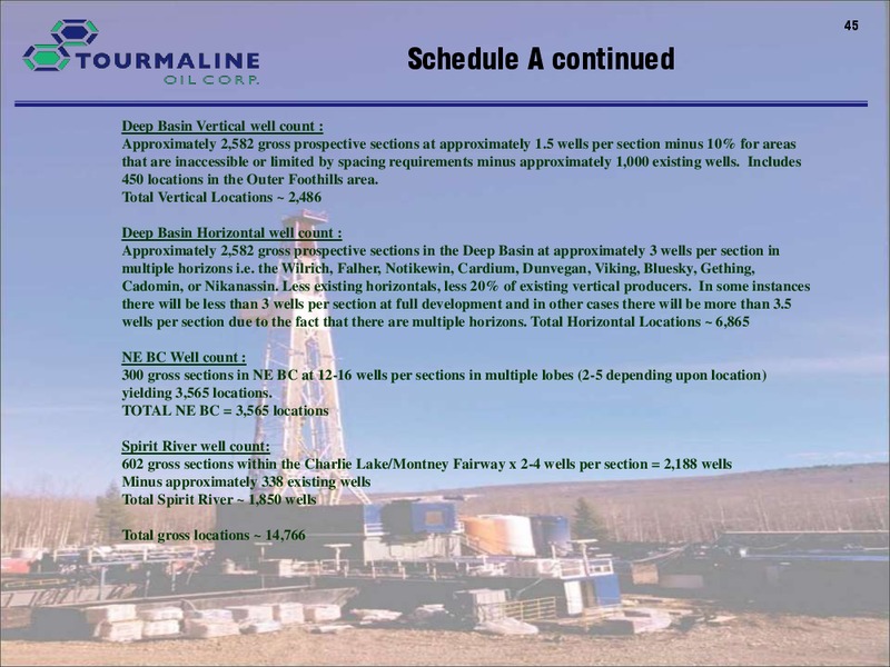 December 2019 Corporate Presentation – Tourmaline Oil Corp. – slide 45