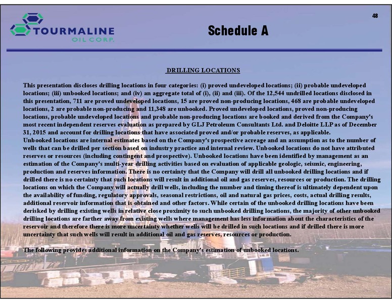 December 2016 Corporate Presentation – Tourmaline Oil Corp. – slide 48