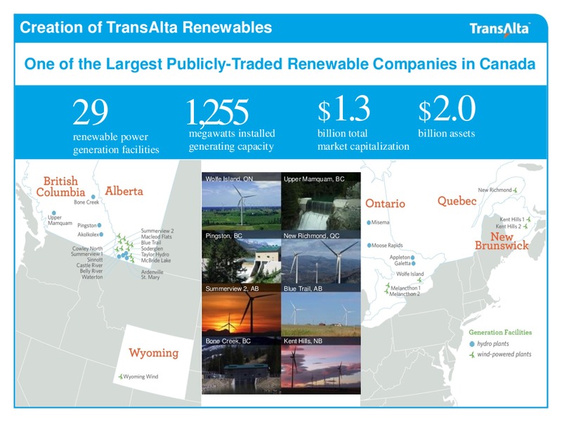 Investor Presentation – Transalta Corp. – slide 8