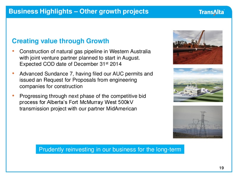 Investor Presentation – Transalta Corp. – slide 18
