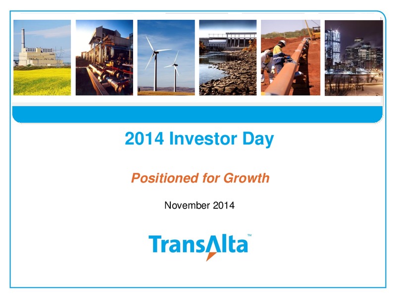 2014 Investor Day – Transalta Corp. – slide 1