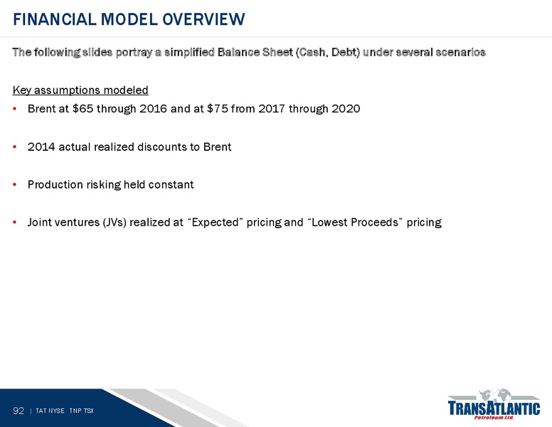 JUNE 2015 ANNUAL GENERAL MEETING – Transatlantic Petroleum Ltd. – slide 91